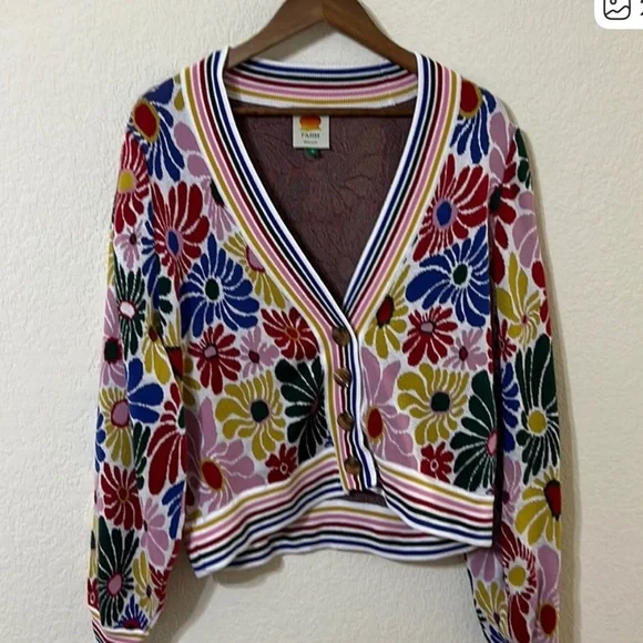 FARM Rio Floral Multicolor Cardigan - Picture 2 of 5